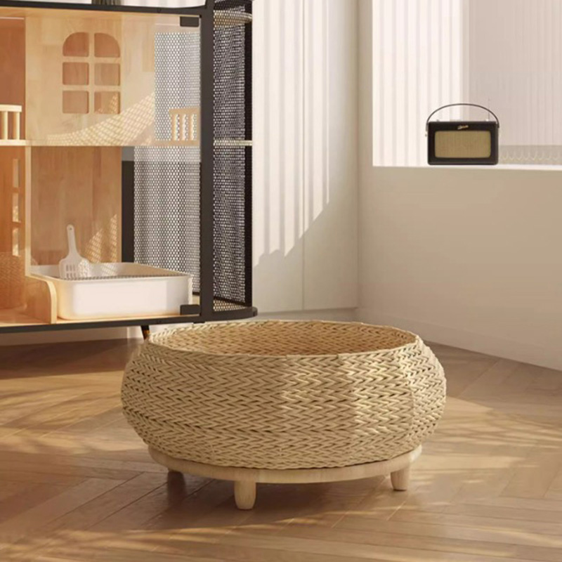 دستباف طبیعی دستباف لانه سگ گربه گربه بافته شده دستباف طبیعی دستباف لانه سگ گربه گربه بافته شده