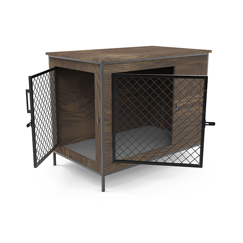 میز سرپوشیده سگ داخلی میز قفس سگ مبلمان چوبی میز سرپوشیده سگ داخلی میز قفس سگ مبلمان چوبی