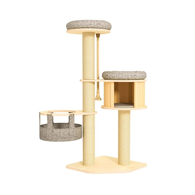 قاب کوهنوردی چوبی کف به سقف برج درخت گربه