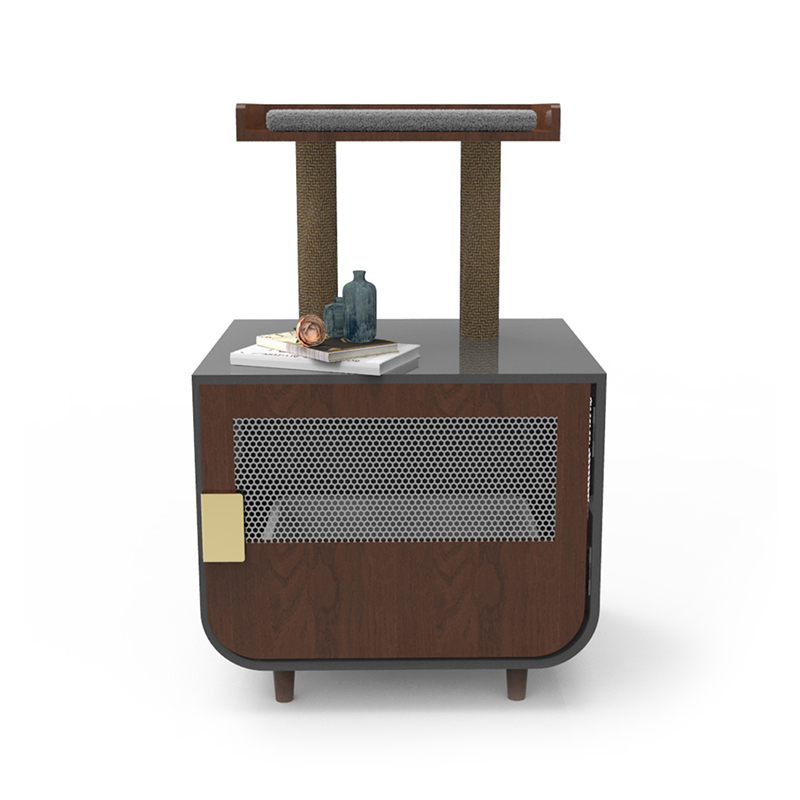 مبلمان دستشویی مخفی چوبی قفس گربه با کابینت بستر