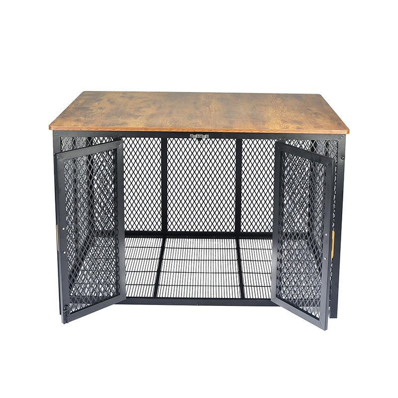 قفس سگ مبلمان چوبی با وظیفه سنگین را باز کنید قفس سگ مبلمان چوبی با وظیفه سنگین را باز کنید