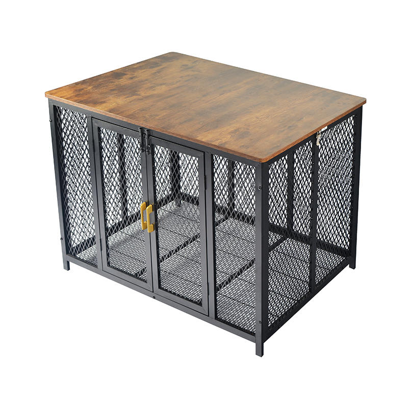 قفس سگ مبلمان چوبی با وظیفه سنگین را باز کنید قفس سگ مبلمان چوبی با وظیفه سنگین را باز کنید