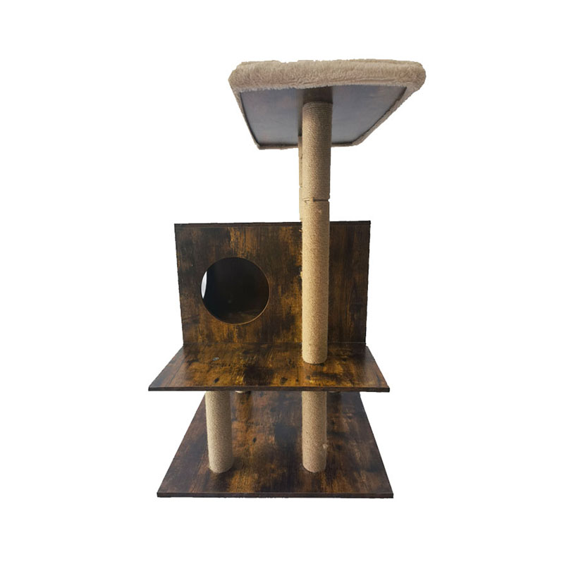 برج چوبی خانه گربه سیزال پست های خراشیده درخت گربه قاب کوهنوردی