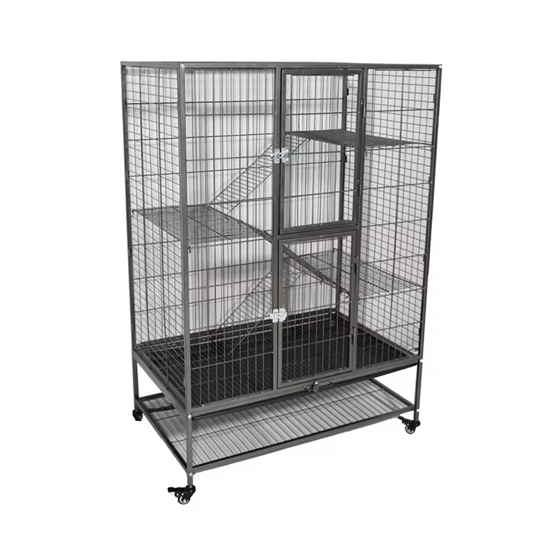 کابین گربه داخلی لوله داخلی 2/3/4 لایه ای قفس گربه با چرخ ها کابین گربه داخلی لوله داخلی 2/3/4 لایه ای قفس گربه با چرخ ها