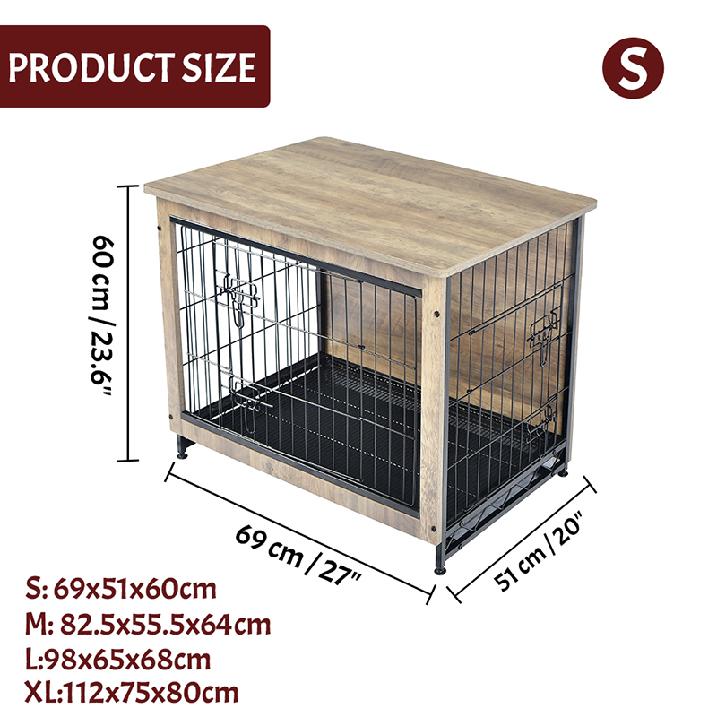 مبلمان بزرگ چوبی داخلی عاج جعبه سگ فلزی مبلمان بزرگ چوبی داخلی عاج جعبه سگ فلزی