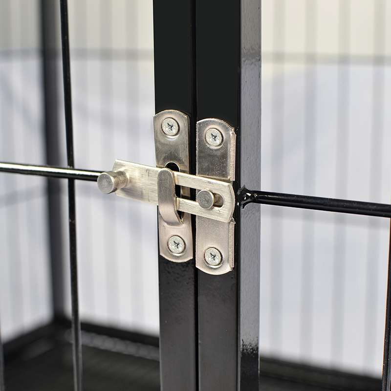 قفس سگ فلزی لوله قابل پشته 42 اینچ باز است قفس سگ فلزی لوله قابل پشته 42 اینچ باز است