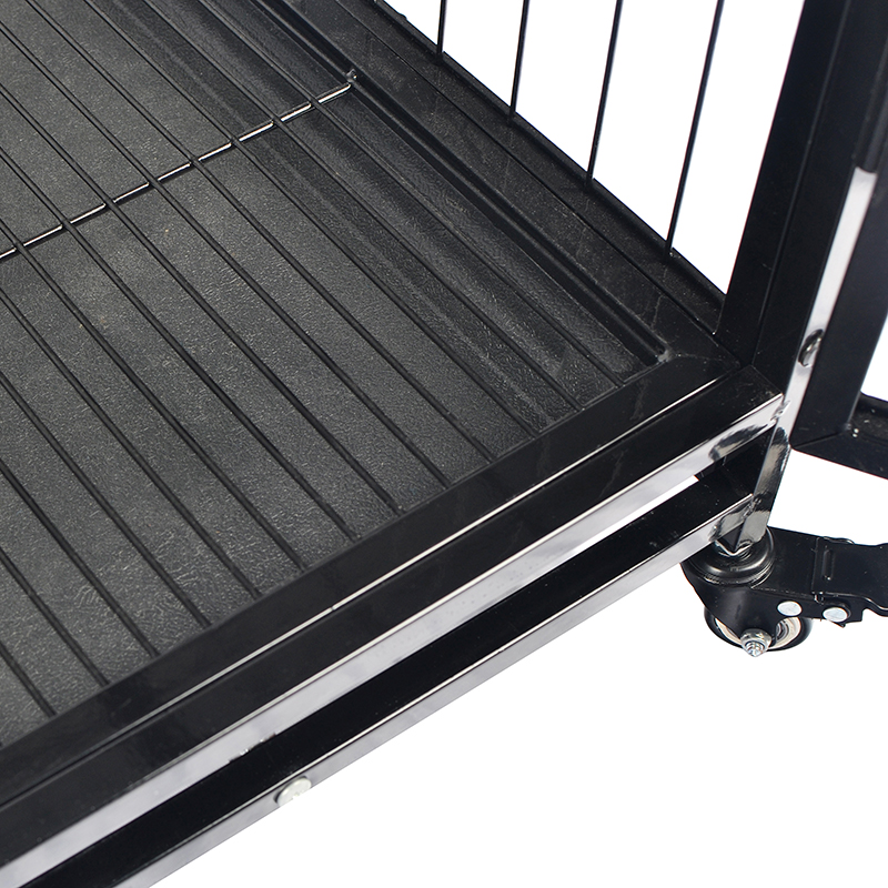 قفس سگ فلزی لوله قابل پشته 42 اینچ باز است قفس سگ فلزی لوله قابل پشته 42 اینچ باز است