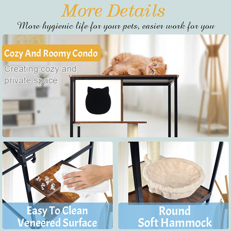 کاندو برج داخلی چوب و فلز فلزی مدرن با چکش کاندو برج داخلی چوب و فلز فلزی مدرن با چکش