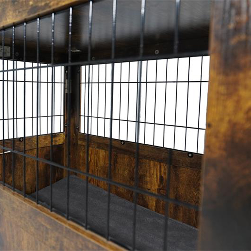 مبلمان قفس سگ فلزی چوبی برای حیوانات کوچک مبلمان قفس سگ فلزی چوبی برای حیوانات کوچک